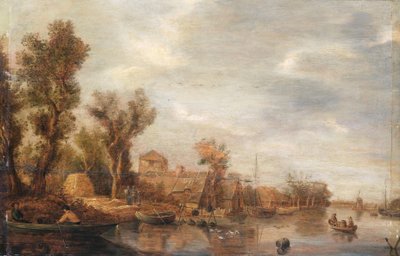 Vue de rivière - Jan van Goyen (follower of)