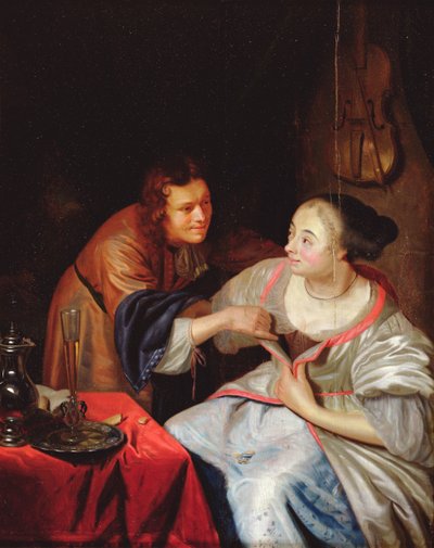 Scène galante - Jan van Mieris