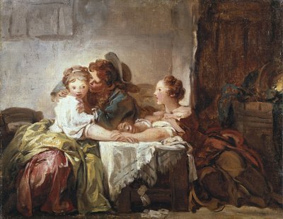 Le baiser capturé - Jean Honore Fragonard