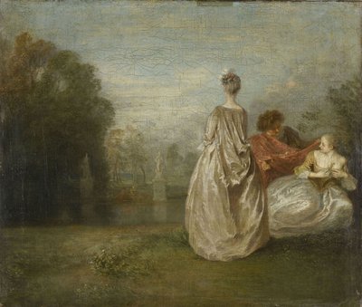 Les Deux Cousines - Jean Antoine Watteau