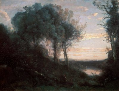 Soir, 1850-1860s - Jean Baptiste Camille Corot