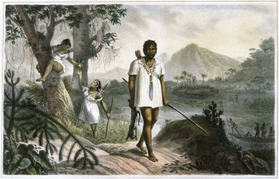 Indiens amazoniens en chasse - Jean Baptiste Debret