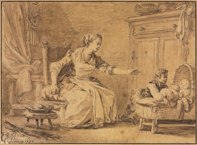 Sollicitude maternelle, 1777 - Jean Baptiste Le Prince