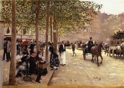 Une Avenue Parisienne, c.1880 - Jean Beraud