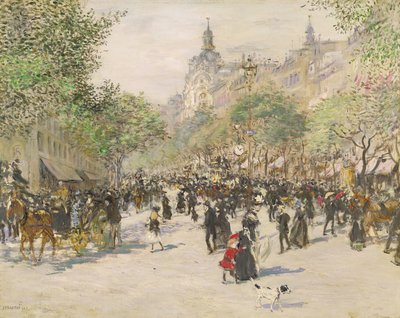 Boulevard Haussmann - Jean Francois Raffaelli