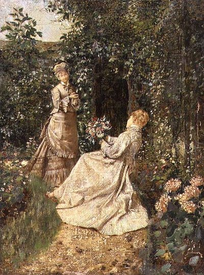 Dans le jardin - Jean Francois Raffaelli