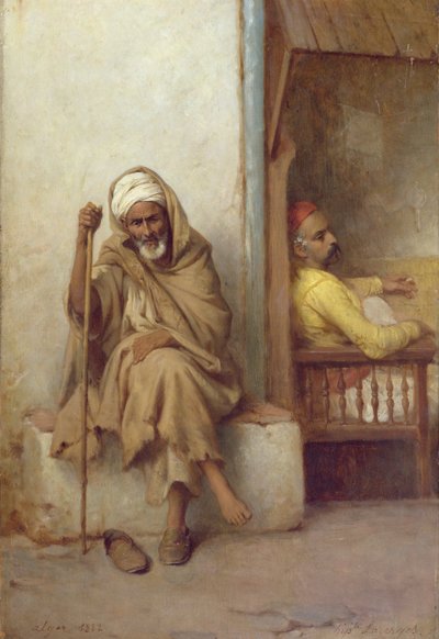 Hommes algériens se reposant, 1882 - Jean Raymond Hippolyte Lazerges