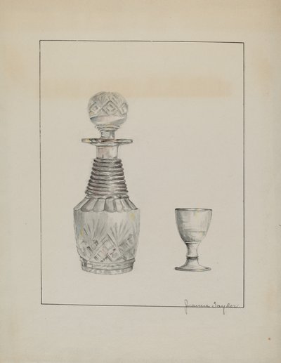 Carafe et verre - Jeanne Taylor