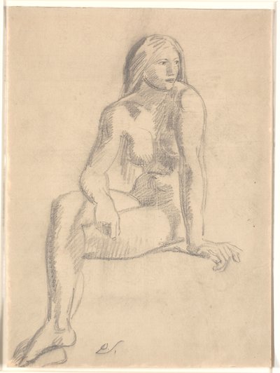 Jeune femme nue assise - Joakim Frederik Skovgaard