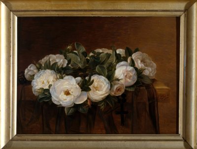 Couronne de roses blanches - Johan Laurentz Jensen