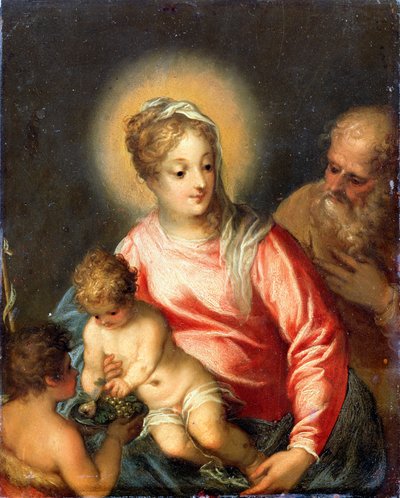 La Sainte Famille avec Jean-Baptiste - Johann Rottenhammer