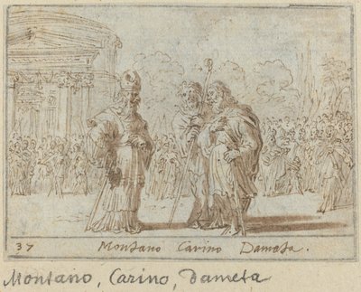 Montano, Carino et Dameta, 1640 - Johann Wilhelm Baur