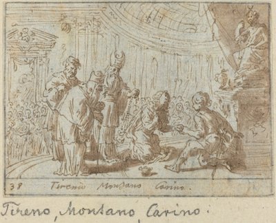 Tirenio, Montano et Carino - Johann Wilhelm Baur