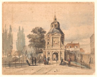 Wittevrouwenpoort à Utrecht - Johannes Bosboom (attributed to)