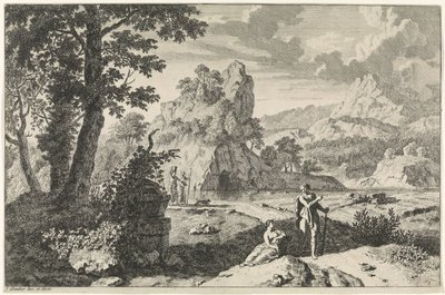 Paysage arcadien avec des ruines (Arcadische landschappen) - Johannes Glauber