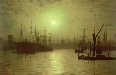 Crépuscule sur la Tamise - John Atkinson Grimshaw