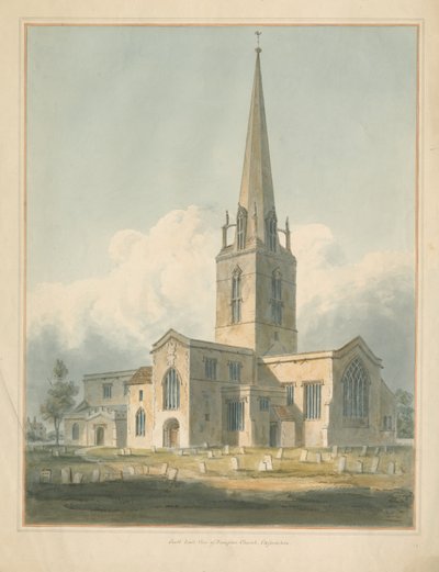 Oxfordshire - Église de Bampton, 1802 - John Buckler