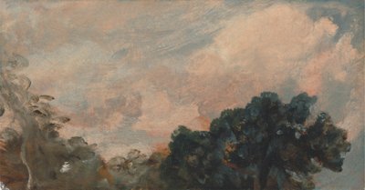 Étude de nuages avec arbres - John Constable