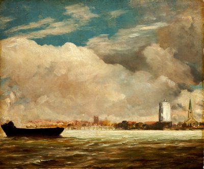 Sur la Tamise près du pont de Battersea, vers 1816 - John Constable