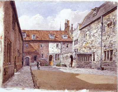 Cour de la maison de lavage, Charterhouse, Londres - John Crowther