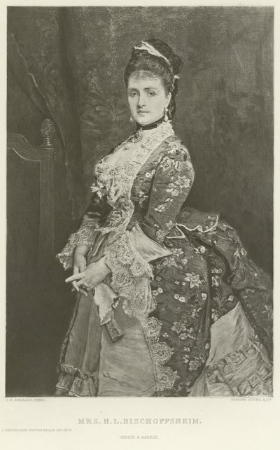 Mme H L Bischoffsheim (gravure) - John Everett Millais