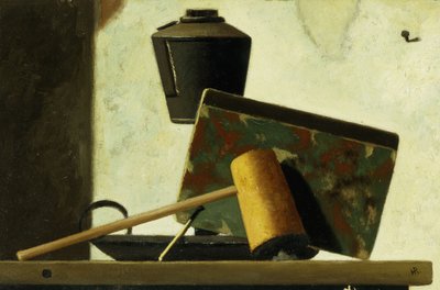 Nature morte avec carnet et pipe - John Frederick Peto