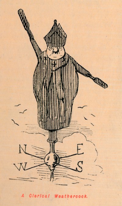 Girouette cléricale, vers 1860 - John Leech