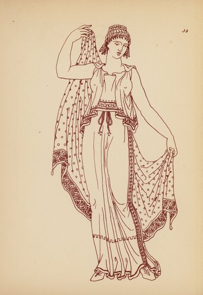 Costume féminin grec ancien - John Moyr Smith