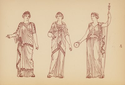 Costume féminin grec ancien - John Moyr Smith