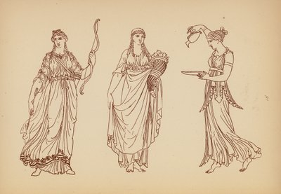 Costume féminin grec ancien - John Moyr Smith