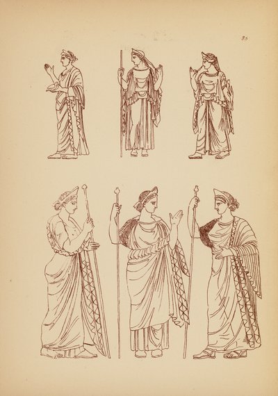 Costume féminin grec ancien - John Moyr Smith