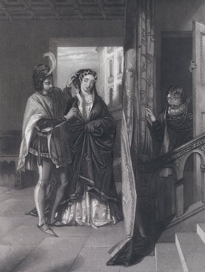 La curiosité fatale (gravure) - John Rogers (after) Herbert