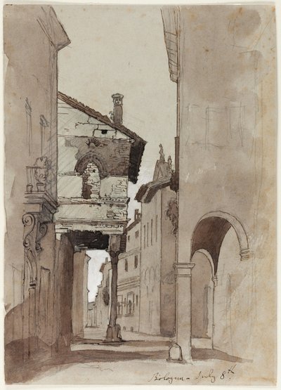 Rue à Bologne - John Ruskin