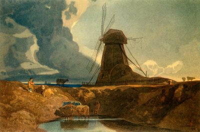 Moulin de drainage, Lincolnshire, 1810, 1947 - John Sell Cotman