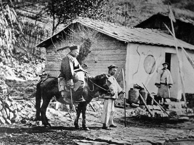 Un mandarin militaire à cheval, vers 1871 - John Thomson