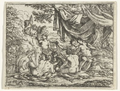 Satyres et nymphes sous un arbre - Jonas Umbach