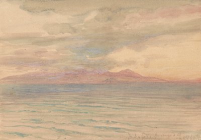 Coucher de soleil dans le golfe de Carthage - Josef Hoffmann