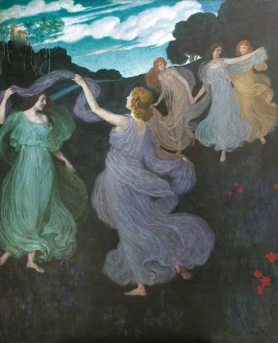 Danse des elfes, 1888-1889 - Josef Maria Auchentaller