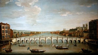 Vue du pont de Westminster - Joseph Nicholls