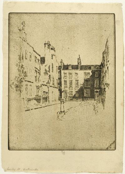 Rue Cowley, Westminster - Joseph Pennell