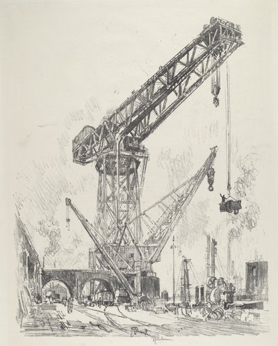 Fabriqué en Allemagne, la grande grue - Joseph Pennell