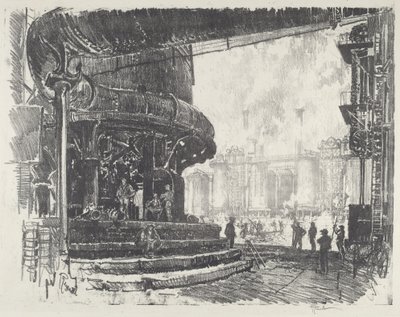 Fabrication de fonte brute, 1916 - Joseph Pennell