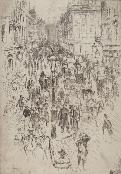 New Oxford Street, Londres, 1893 - Joseph Pennell