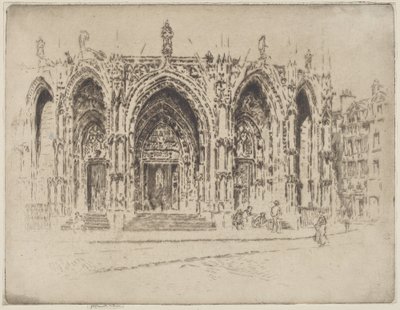 Porche de Saint-Maclou, Rouen - Joseph Pennell