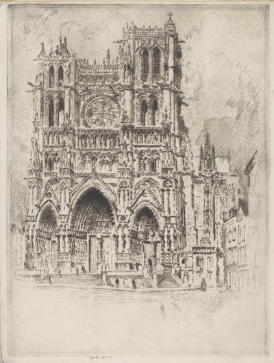 La façade ouest, Amiens - Joseph Pennell