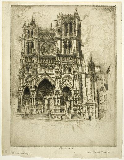 La façade ouest, Amiens - Joseph Pennell