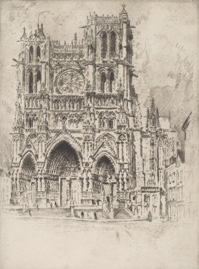 La façade ouest, Amiens - Joseph Pennell