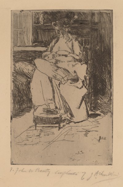 Mère et enfant - Julian Alden Weir