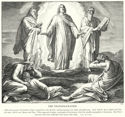 La Transfiguration (gravure) - Julius (after) Schnorr von Carolsfeld