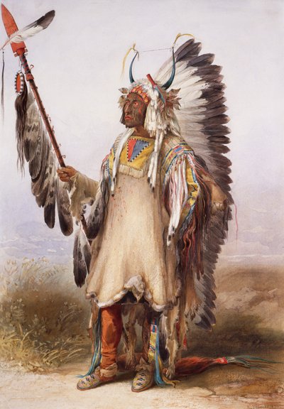 Mató-Tópe, Chef Mandan - Karl Bodmer